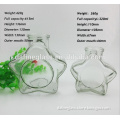 600ml and 300ml Custom made star shape glass wishing bottles, glass candy bottle